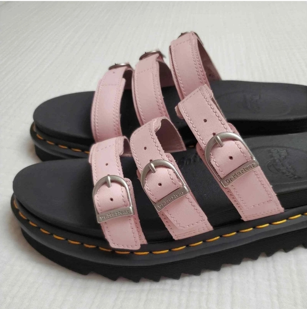 Dr Martens Blaire Pink Chunky Slides Docs Sandals Women's Size 6 - Picture 14 of 16